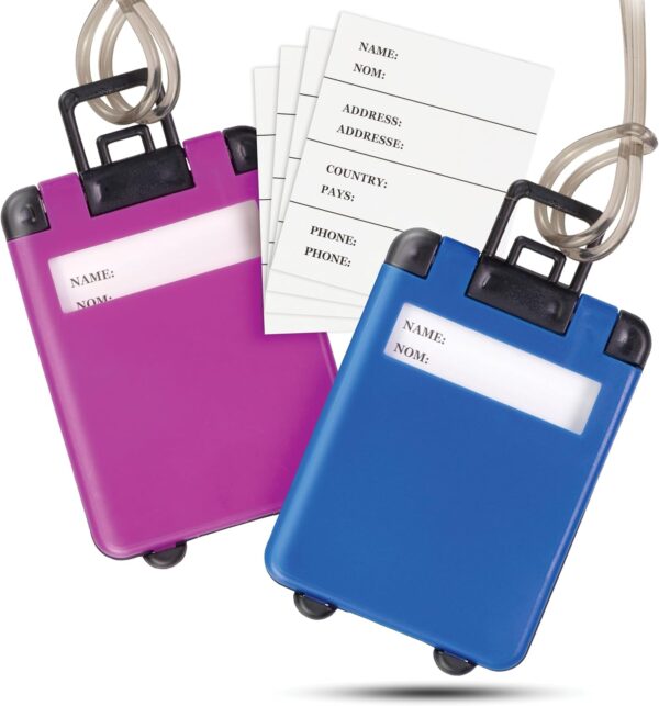 Identificador de maleta en plástico 5.5x9.5 cms.