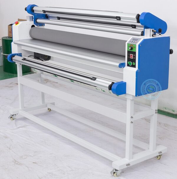 Laminadora automática 1680A neumática con función de corte (incluye compresor)