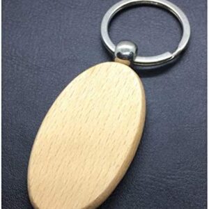 Llavero ovalado Bambú 5.5x3.1cms.