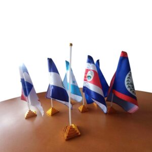 Estructura plástica para banderín de mesa (dos piezas) 5x29 cms.