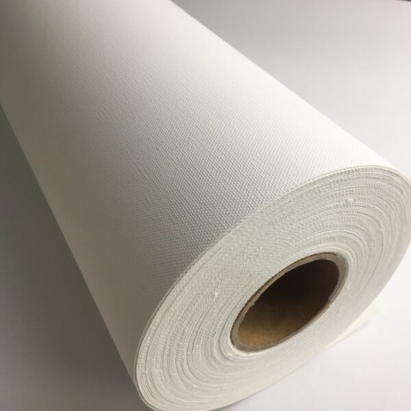Tela canvas 390 g/m² algodón blanco imprimible