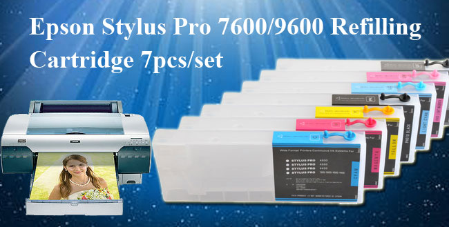 Cartucho de Relleno Epson Stylus Pro 7600 / 9600 (220ml) 7pcs / set con 4 canales