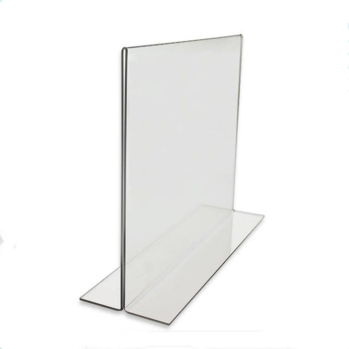 Exhibidor de mesa en acrilico transparente 5x7plg.
